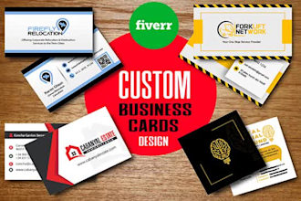design eye catching double sided business card with any concepts
