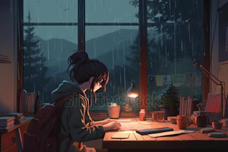 create custom lofi loop gifs, animated backgrounds, and lofi character