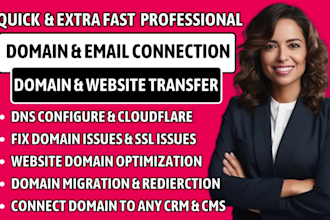 connect domain, redirect domain, do domain transfer, fix domain, connect domain