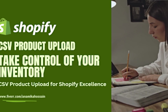 do shopify product upload using CSV bulk uploadng, CSV maker