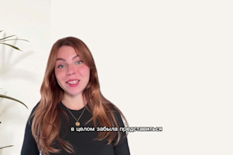 be your video russian speaking person