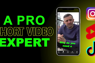 edit youtube shorts, instagram reels, tiktok in gary vee style
