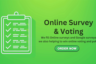 fill online survey form and polls