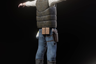 sculpt model and rig any 3d character in blender