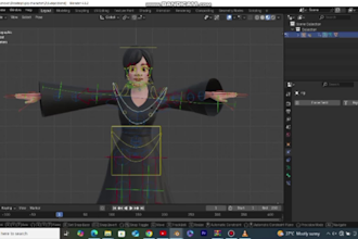 rig your 3d model in blender for game engines or animation