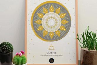 design a custom zodiac sign poster with your birth info