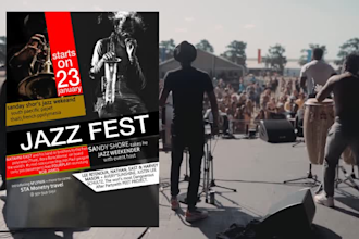 design concert, sports, and festival, poster or flyer