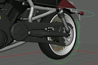 fix fbx file 3d bike for animation,game,full body blender rigging,cinema 4,maya