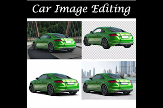 car photo editing, color correction, automotive background removal, retouching