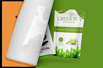 do attractive food packaging, labeling and pouch design