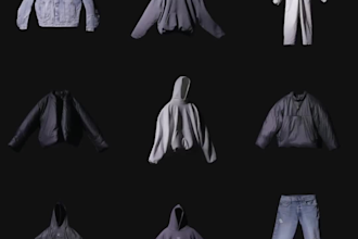 fashion animation 3d model 3d garment apparel 3d2d pattern on clo3d or marvelous