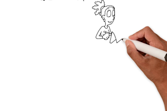create real estate doodle whiteboard animation explainer video in 24 hours