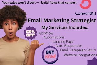converkit email marketing landing page newsletter