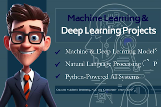 build python machine learning ml deep learning, nlp, and computer vision project