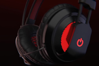 do 3d product animation 3d cgi headset design 3d product video shopify video ads