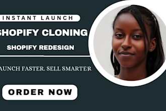 clone shopify store copy duplicate redesign revamp shopify dropshipping website
