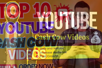 create automated cash cow, cash cow channel, with cash cow videos