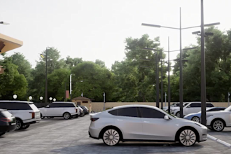 design custom outdoor parking lot and garage