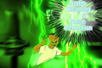 do noise free audio editing, podcast and voiceover repair