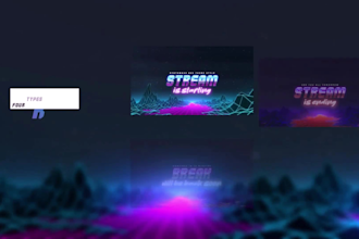 create animated  twitch stream overlays package