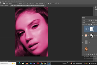 do professional skin retouching and photo editing