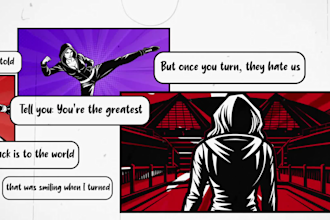 create animated hand drawn lyric video