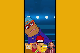 create funny viral memecoin 2d animation video for youtube