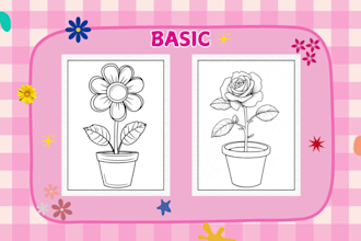 create kids and adults coloring book pages and cover