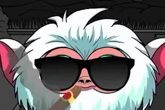 design meme coin art and animation for character, meme token design, funny meme