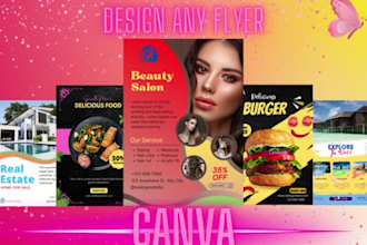 design your canva, event flyer and bussiness logo professionally