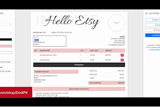 make invoice template for small business