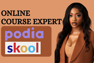 setup skool community online course website podia website podia online course