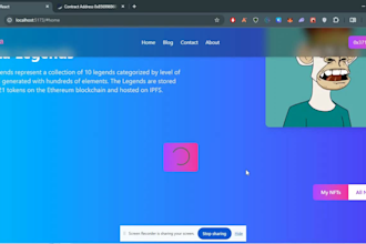 create nft minting, ico, meme token website