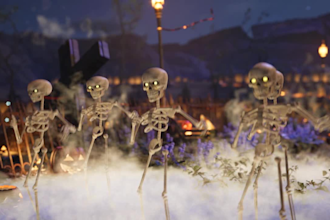 customize horror halloween greetings intro video