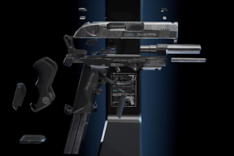 do 3d gun animation, 3d gun model, 3d weapon animation, 3d game asset