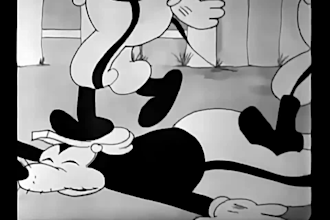 do 2d rubber hose animation, cuphead animation, vintage 1930s cartoon