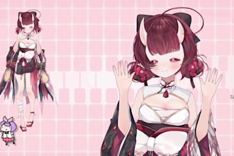 draw and rigging live2d vtuber for vtube studio