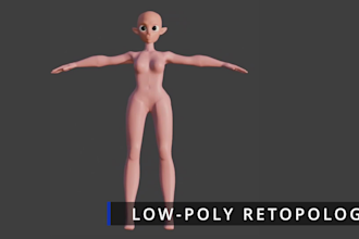 3d characters for games, animations,3d print