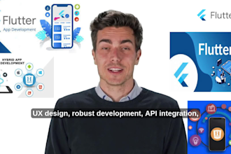 do flutter mobile app development, android ios app development , firebase , API