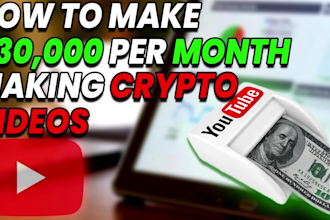 create high quality finance crypto cash cow videos for your youtube channel