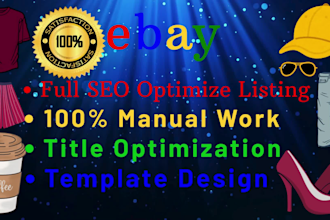 do SEO ebay product listing, ebay listing, ebay lister, ebay product upload