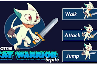 make 2d game characters and sprite animations