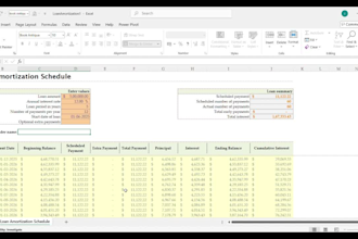 create a smart loan amortization schedule with emi calculator