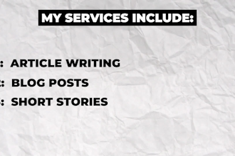 write an article, blogpost on the desired topic in a day