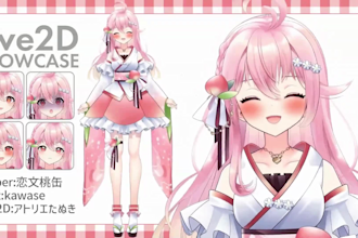 draw and rig live2d vtuber model, custom vtuber model, vtuber commission, live2d