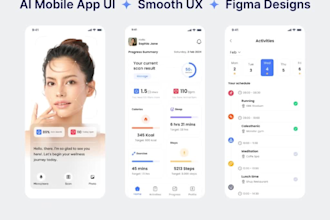 design ai powered mobile app ui ux in figma for ios and android