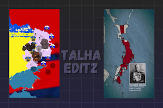 create map animations for youtube, reels, documentary videos