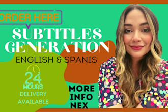 create subtitles english and spanish