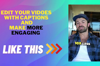 do reels editing  and shorts editing  with captions