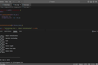do your data structure tasks in cpp, python and java